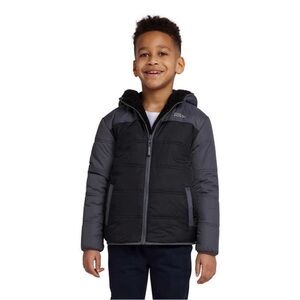 BOYS DEER HARBOR REVERSIBLE HOODED JACKET size 7/8